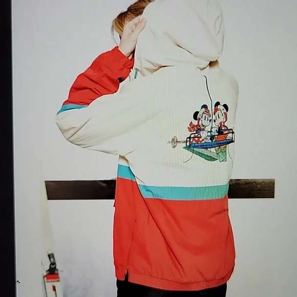 NWT: Our Universe Disney Mickey & Friends Goofy Ski Club Color Block Jacket